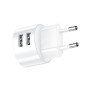 Incarcator de priza 2 x USB-A, 2.1A - Usams T20 (US-CC080) - White