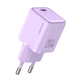 Usams - Wall Charger X-ron Series (US-CC183) - Single Port Fast Charging, USB-C PD20W, 3A - Purple