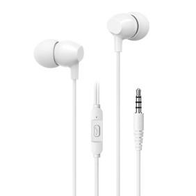 Usams - Wired Earphones EP-47 (US-SJ594) - Jack 3.5mm with Microphone, 1.2m - White