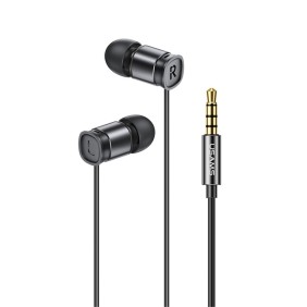 Usams - Wired Earphones EP-46 Mini (HSEP4601) - Jack 3.5mm with Microphone, 1.2m - Black