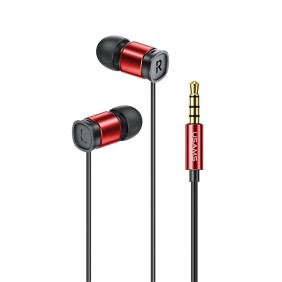Usams - Wired Earphones EP-46 Mini (HSEP4602) - Jack 3.5mm with Microphone, 1.2m - Red