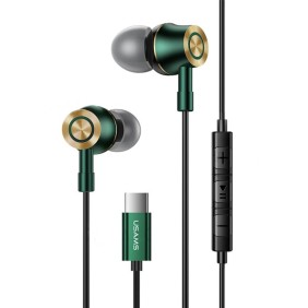 Casti Audio In-Ear Type-C, 1.2m - Usams EP-43 (HSEP4302) - Dark Green