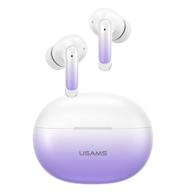 Usams - Wireless Earbuds X-don Series US-XD19 (BHUENCXD04) - TWS, ENC, Dual-microphone with Bluetooth 5.3 - Gradient Purple