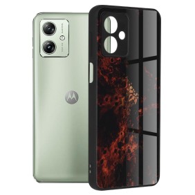 Husa pentru Motorola Moto G54 - Techsuit Glaze Series - Red Nebula