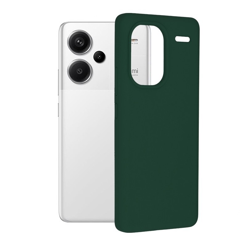 Husa pentru Xiaomi Redmi Note 13 Pro+ 5G - Techsuit Soft Edge Silicone - Dark Green