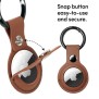 Husa pentru AirTag - Techsuit Secure Leather Holder (SLH1) - Brown