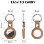 Husa pentru AirTag - Techsuit Secure Leather Holder (SLH1) - Brown