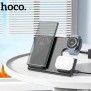 Statie de Alimentare pentru Telefoane, Samsung Watch, AirPods, 15W - Hoco (CQ2) - Black
