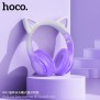 Casti pentru Copii, Ajustabile - Hoco Cat Ear (W42) - Crystal Blue