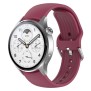 Curea pentru Huawei Watch GT 2 46mm / GT 3 46mm, Xiaomi Watch S1 Pro / Active - Techsuit Watchband (W003) - Wine Red