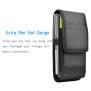 Techsuit - Outdoor Phone Waist Bag (TWB1) - Multifunctional Wearable with Belt Hanging, L size, 15x8x2.5cm, 6 inch - Black