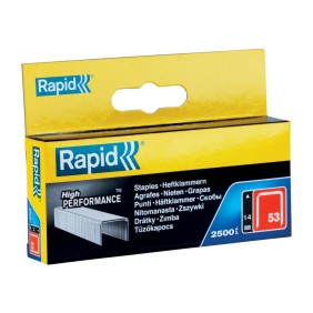 Rapid 11860425 set de 2500 de capse din sarma fina galvanizata No. 53, 14 mm