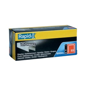 Rapid 11857050 set de 5000 de capse din sarma fina galvanizata No. 53, 8 mm