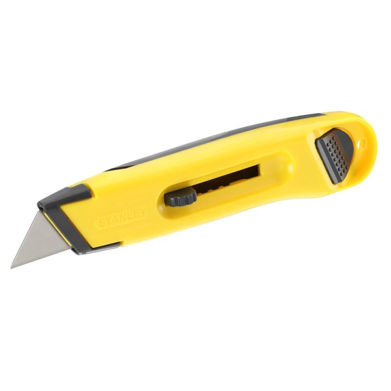 Stanley 0-10-088, cutter ABS cu lama retractabila, blister, lungime 150 mm, inclusa lama trapez 19x62mm