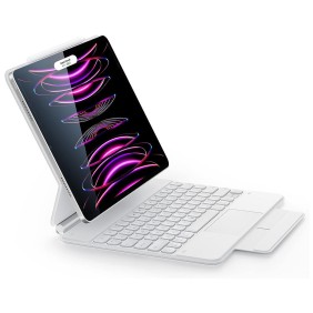 Husa pentru iPad Pro 12.9 (2018/2020/2021/2022) - ESR Rebound Magnetic Keyboard - White