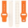 Curea pentru Samsung Galaxy Watch 4/5/Active 2, Huawei Watch GT 3 (42mm)/GT 3 Pro (43mm) - Techsuit Watchband (W050) - Orange Beige