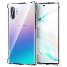Husa pentru Samsung Galaxy Note 10 Plus 4G / Note 10 Plus 5G - Techsuit Shockproof Clear Silicone - Clear