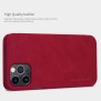 Husa pentru iPhone 12 Pro Max - Nillkin QIN Leather Case - Red