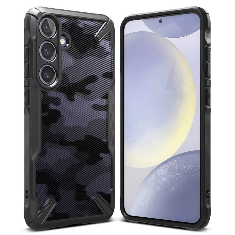 Husa pentru Samsung Galaxy S24 Plus - Ringke Fusion X Design - Camo Black