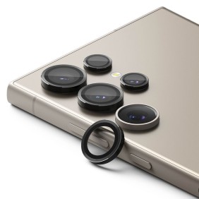 Folie Camera pentru Samsung Galaxy S24 Ultra - Ringke Camera Lens Frame Glass - Black