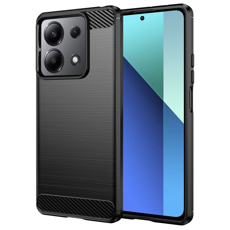 Husa pentru Xiaomi Redmi Note 13 4G - Techsuit Carbon Silicone - Black