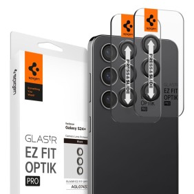 Folie Camera pentru Samsung Galaxy S24 Plus (set 2) - Spigen Optik.tR EZ FIT - Black