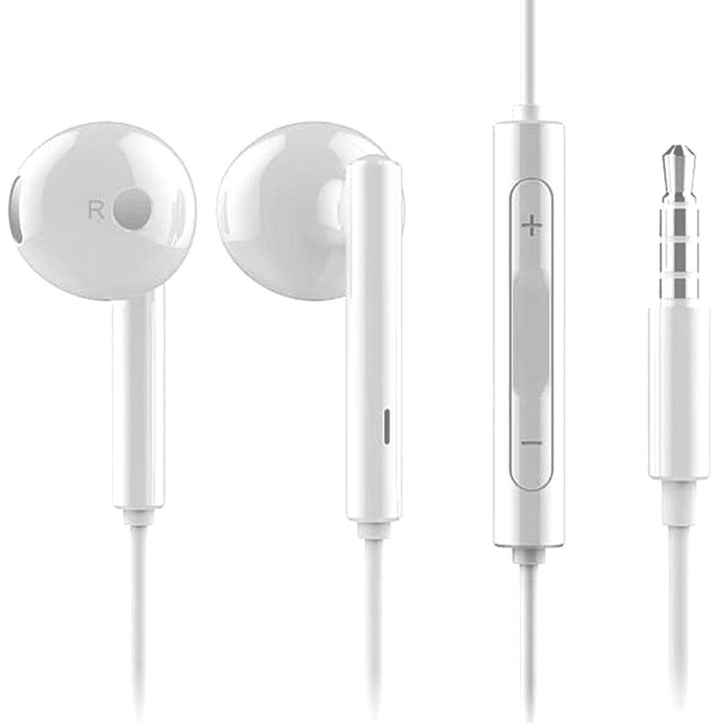 Casti Audio Jack Cu Microfon - Huawei (AM115) - White (Bulk Packing)