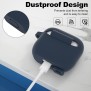 Techsuit - Silicone Case - for Apple AirPods 3, Smooth Ultrathin Material - Navy Blue