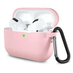 Techsuit - Silicone Case - for Apple AirPods Pro 1 / 2, Smooth Ultrathin Material - Pink