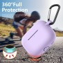 Techsuit - Silicone Case - for Apple AirPods Pro 1 / 2, Smooth Ultrathin Material - Purple