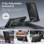 Husa pentru Samsung Galaxy S24 Ultra + Folie - ESR Armor Tough Kickstand HaloLock - Frosted Black