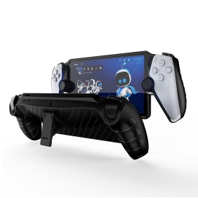 Husa pentru PlayStation Portal Remote Player - Techsuit Rugged Silicone Kickstand Case - Wave Design