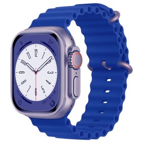 Curea pentru Apple Watch 1/2/3/4/5/6/7/8/9/SE/SE 2/Ultra/Ultra 2 (42/44/45/49mm) - Techsuit Watchband (W038) - Blue