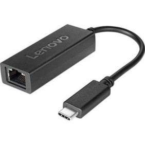 Lenovo usb-c to ethernet adapter full-size rj45 connector leds on rj- 45 connector to indicate