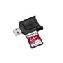 Card reader kingston react plus + sd reader 64gb capacity: 64gb class 10 uhs-ii u3