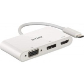 D-link dub-v310 3-in-1 usb-c hub with hdmi vga and displayport dub-v310 1* usb-c connector  1*