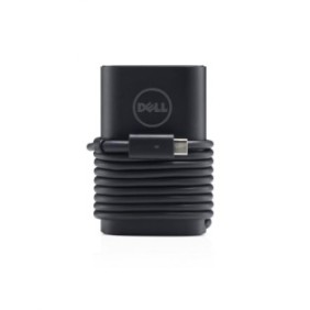Dell 65w usb-c ac adapter-eur 1 meter power cord incorporates a rubber strap for easy