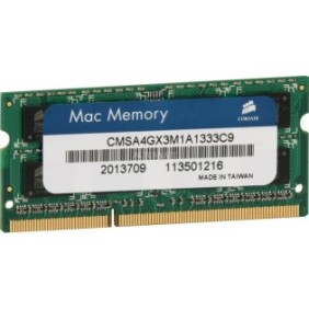 Memorie ram sodimm corsair mac memory 4gb (1x4gb) ddr3 1333mhz cl9 1.5v