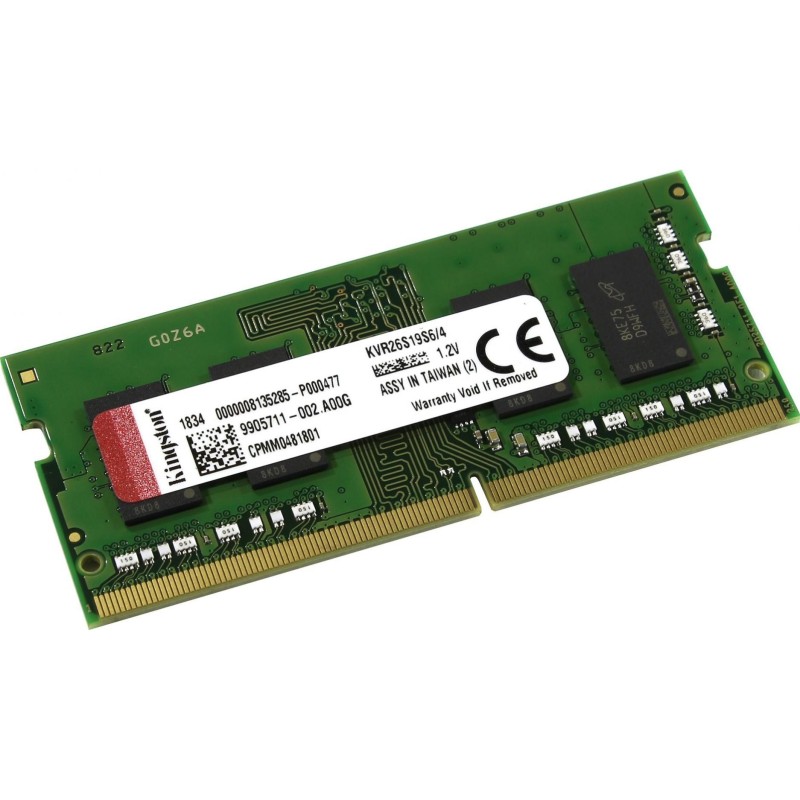 Memorie ram notebook kingston sodimm ddr4 4gb 2666mhz cl19