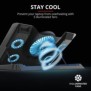 Stand racire laptop trust gxt 1125 quno laptop cooling stand  specifications general max. laptop size