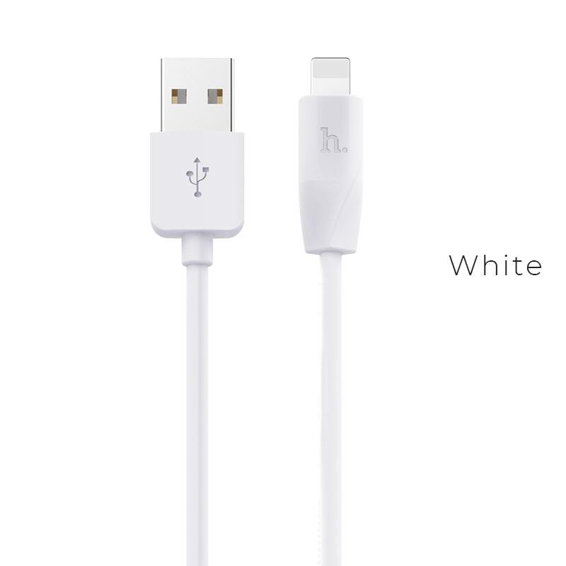 Hoco x1 rapid / cablu date usb to lightning silicon 2.1a 3m alb