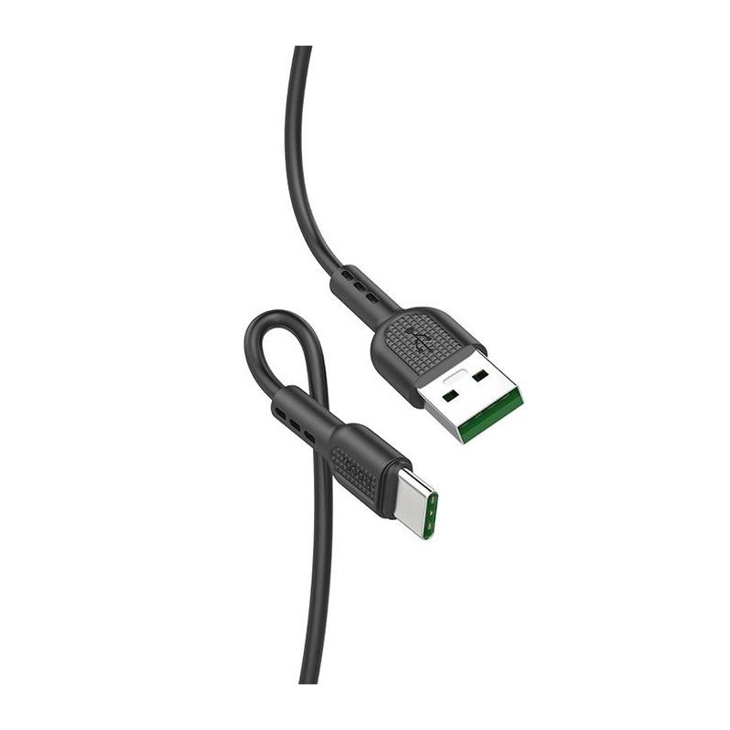 Hoco x33 surge / cablu date usb to type-c silicon 5a 1m negru