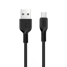 Hoco x20 flash / cablu date usb to microusb silicon 2a 1m negru