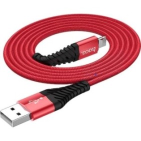 Cablu date si incarcare usb la lightning hoco x38 cool 1 m rosu