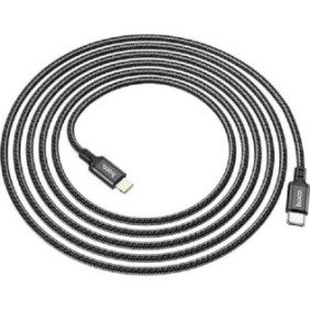 Cablu date si incarcare usb type c la lightning hoco x14 double speed 1 m