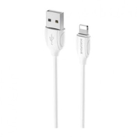 Cablu date si incarcare usb type-c la lightning borofone bx19 1 m pd alb