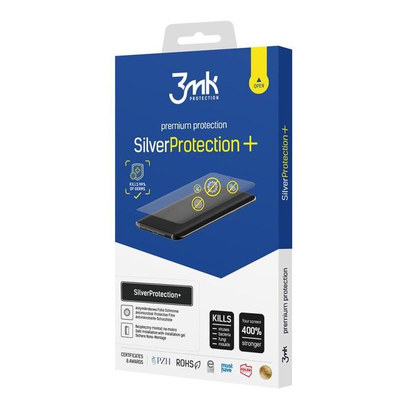 3mk silver protection+ / folie silicon antimicrobiana pentru samsung xcover pro