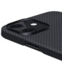 Husa fibra aramida pitaka air pentru apple iphone 12 mini tesatura diagonala (twill) neagra gri