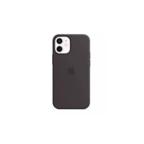 Apple iphone 12 mini silicone case with magsafe - black