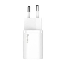 Incarcator retea baseus super si quick charge 20w 1 x usb type-c 5v/3a alb